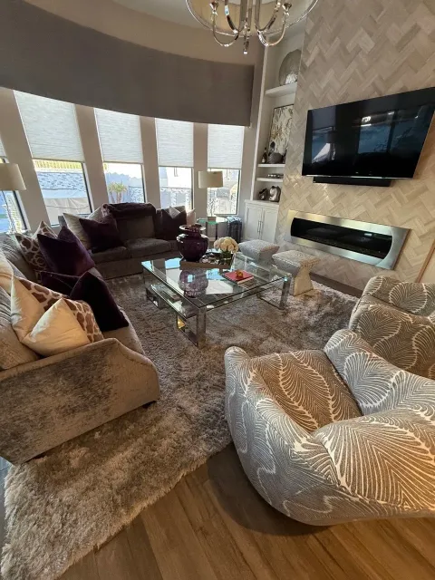 Deep cleaned living room in a South Florida home